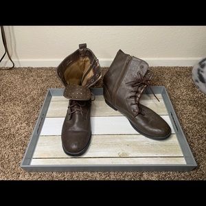 Brown Combat Boots